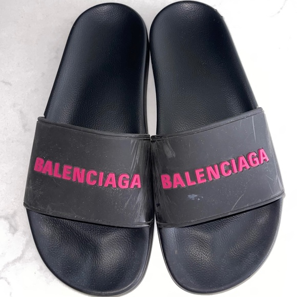 Balenciaga Sport Pool Slide Size US 8 EU 38 Made in Italy - Picture 1 of 5